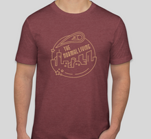 Load image into Gallery viewer, Men’s/Unisex Short-Sleeved T-Shirt, Heather Maroon w/ Sand TNL Comet Graphic