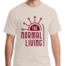 Load image into Gallery viewer, Men’s/Unisex Short-Sleeved T-Shirt, Tan w/ Burgundy TNL Logo