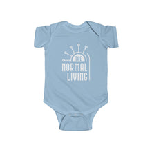 Load image into Gallery viewer, Infant Jersey Bodysuit, White TNL Logo
