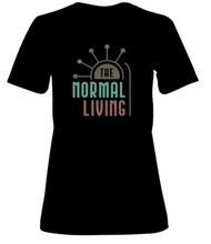 Load image into Gallery viewer, Women’s Short-Sleeved T-Shirt, Black w/ Multi-Color TNL Logo
